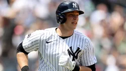 Ben Rice #22 of the New York Yankees rounds the bases following his second inning solo home run against the Baltimore Orioles at Yankee Stadium on June 21, 2025.