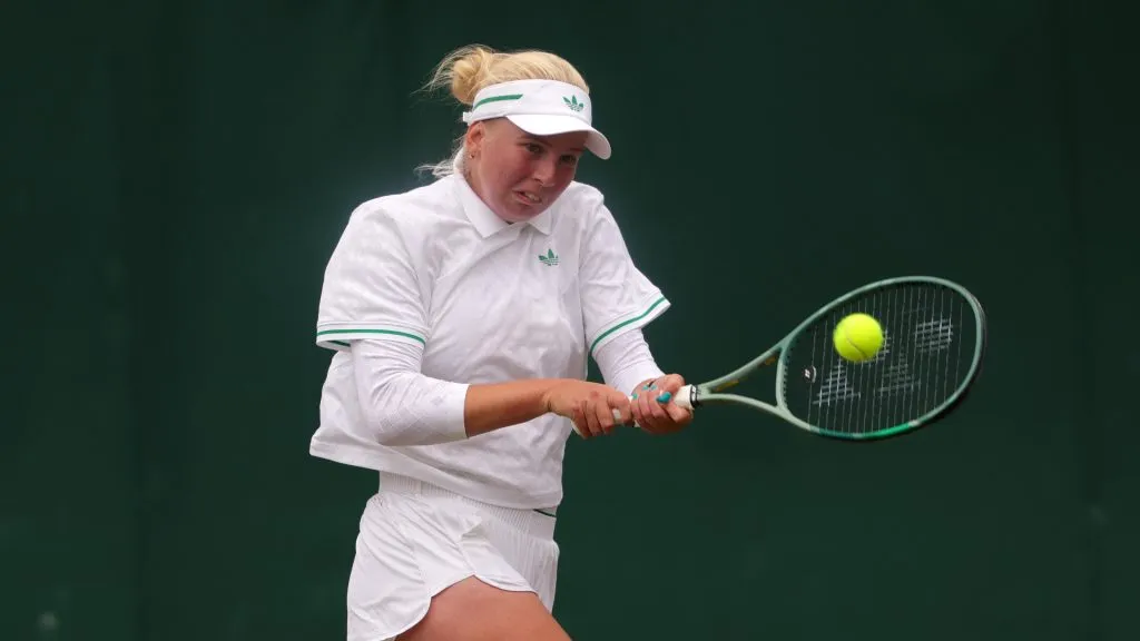Clara Tauson during 2025 Wimbledon (Getty Images)