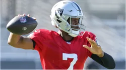 Geno Smith of the Las Vegas Raiders