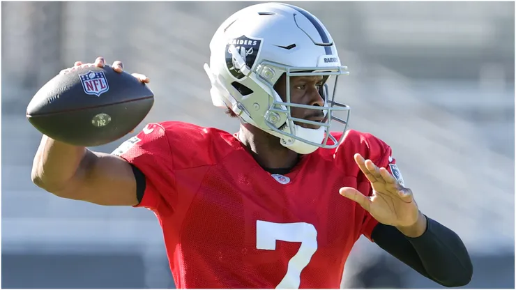 Geno Smith of the Las Vegas Raiders