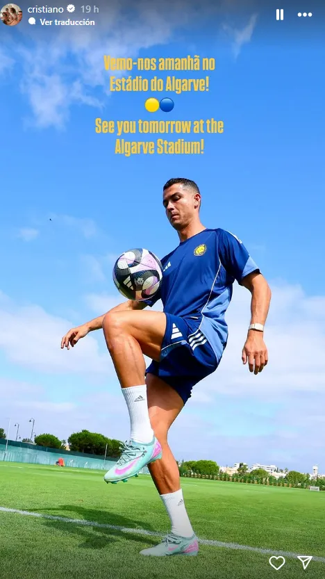 Ronaldo’s IG story (Instagram)
