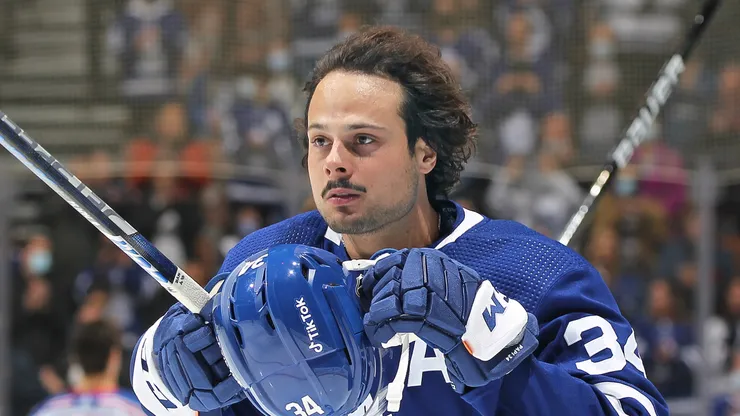 Auston Matthews #34 of the Toronto Maple Leafs