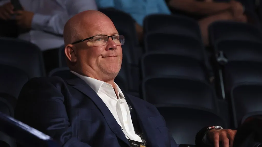 Keith Tkachuk of the St. Louis Blues attends the 2023 NHL Draft at the Bridgestone Arena on June 29, 2023 in Nashville, Tennessee.
