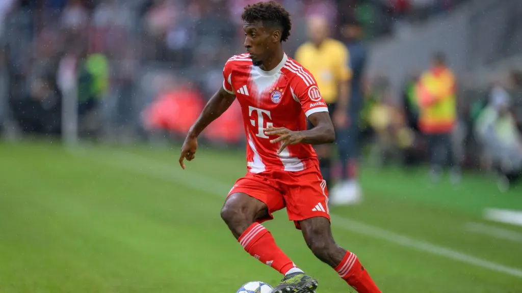 Kingsley Coman of FC Bayern München in action during the pre-season friendly match between FC Bayern München and Olympique Lyonnais at Allianz Arena. (Christian Kaspar-Bartke/Getty Images)