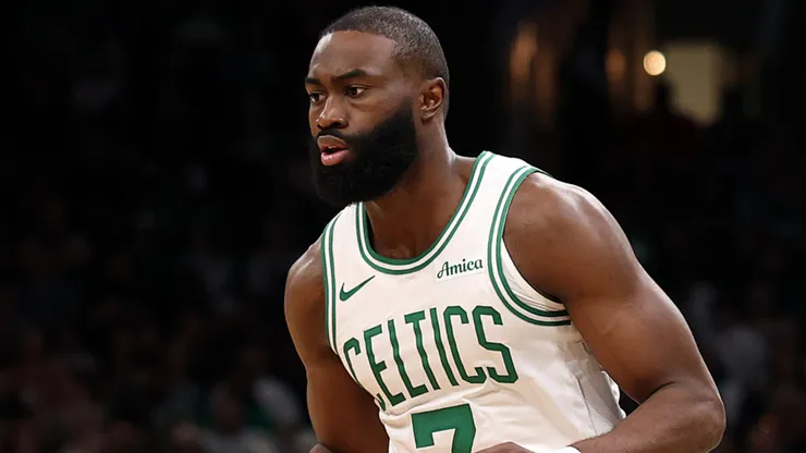 Jaylen Brown #7 of the Boston Celtics.