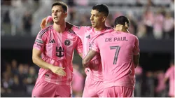 Tadeo Allende, Luis Suarez and Rodrigo De Paul of Inter Miami.