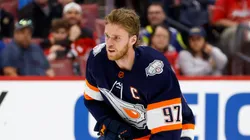 Connor McDavid #97 of the Edmonton Oilers competes in the Honda NHL Accuracy Shooting during the 2023 NHL All-Star Skills Competition at FLA Live Arena on February 03, 2023 in Sunrise, Florida.