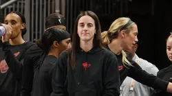 Caitlin Clark #22 of the Indiana Fever during the game against the Las Vegas Aces at Gainbridge Fieldhouse