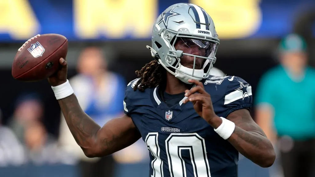 Joe Milton III playing his first game for Dallas Cowboys