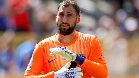Gianluigi Donnarumma #1 of Paris Saint-Germain looks on during the FIFA Club World Cup 2025 Final match between Chelsea FC and Paris Saint-Germain.