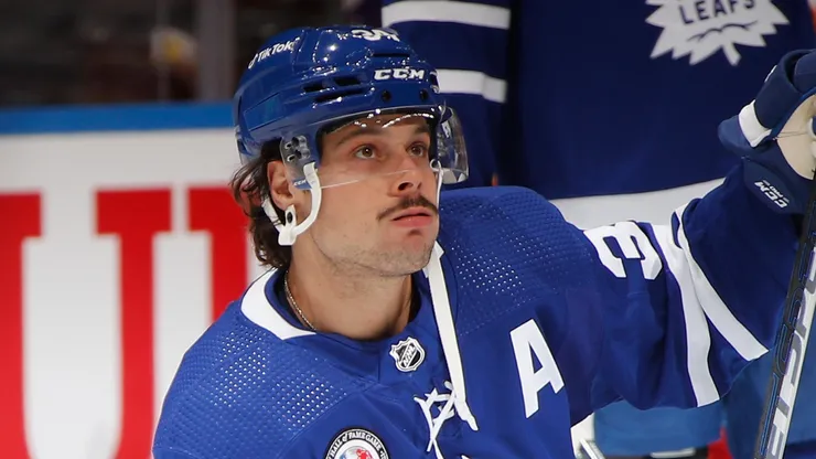Auston Matthews #34 of the Toronto Maple Leafs
