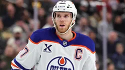 Connor McDavid addresses contract talks during media availability.