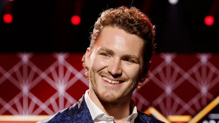 Matthew Tkachuk of the Florida Panthers smiles during the 2023 NHL Awards at Bridgestone Arena on June 26, 2023 in Nashville, Tennessee.