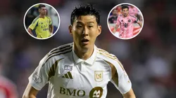 Son Heung-Min #7 of Los Angeles FC, Cristiano Ronaldo of Al Nassr and Lionel Messi #10 of Inter Miami CF.