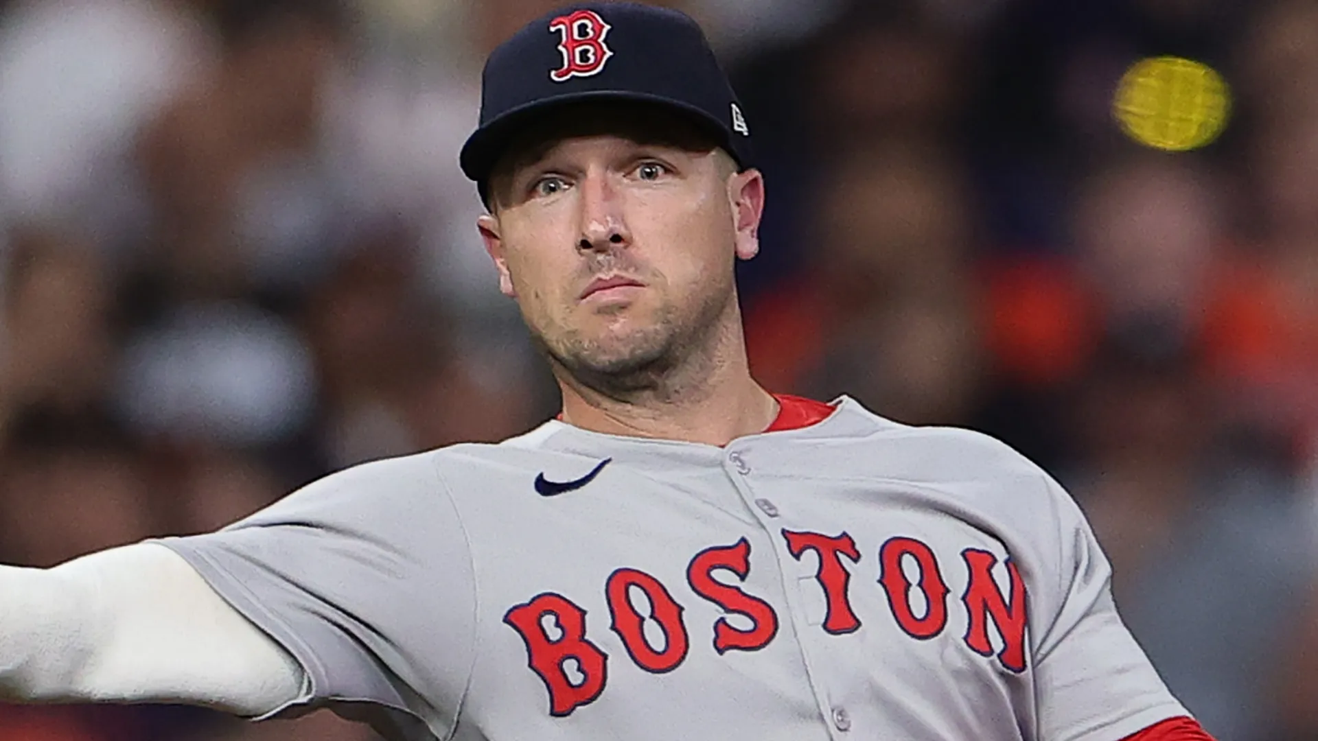Alex Bregman throwing the ball