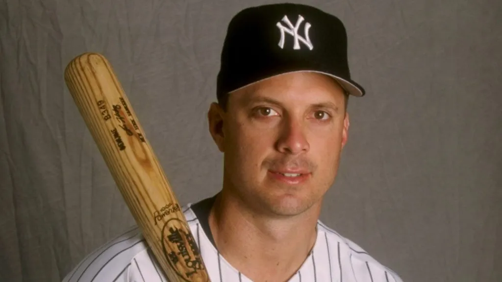 Tino Martinez #24 of the New York Yankees at Spring Training at Legends Field in 1988. (Source: Getty Images)