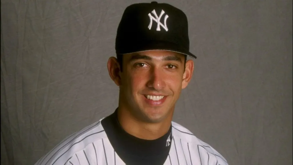 Jorge Posada #22 of the New York Yankees at Spring Training at Legends Field in 1998. (Source: Getty Images)