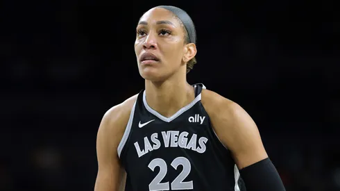 A'ja Wilson #22 of the Las Vegas Aces made WNBA history in win over Connecticut Sun.