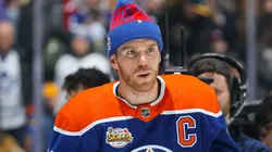 Connor McDavid at Scotiabank Arena on February 02, 2024 in Toronto, Ontario.