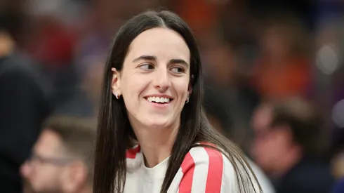 Indiana Fever star Caitlin Clark smiles