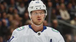 Elias Pettersson at Scotiabank Arena in Toronto, Ontario, Canada.