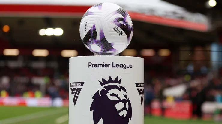 A detailed view of the Nike Flight 2024 Premier League match ball prior to the Premier League match between Nottingham Forest and Liverpool FC.