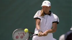 Natasha Zvereva in action on the court during the Toshiba Tennis Classic in La Costa, California.
