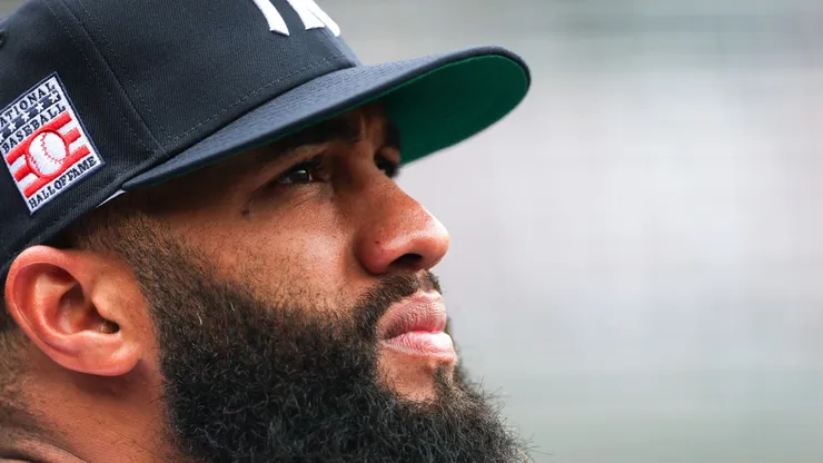 Amed Rosario #14 of the New York Yankees looks on during the second inning against the Philadelphia Phillies at Yankee Stadium on July 27, 2025 in the Bronx borough of New York City.