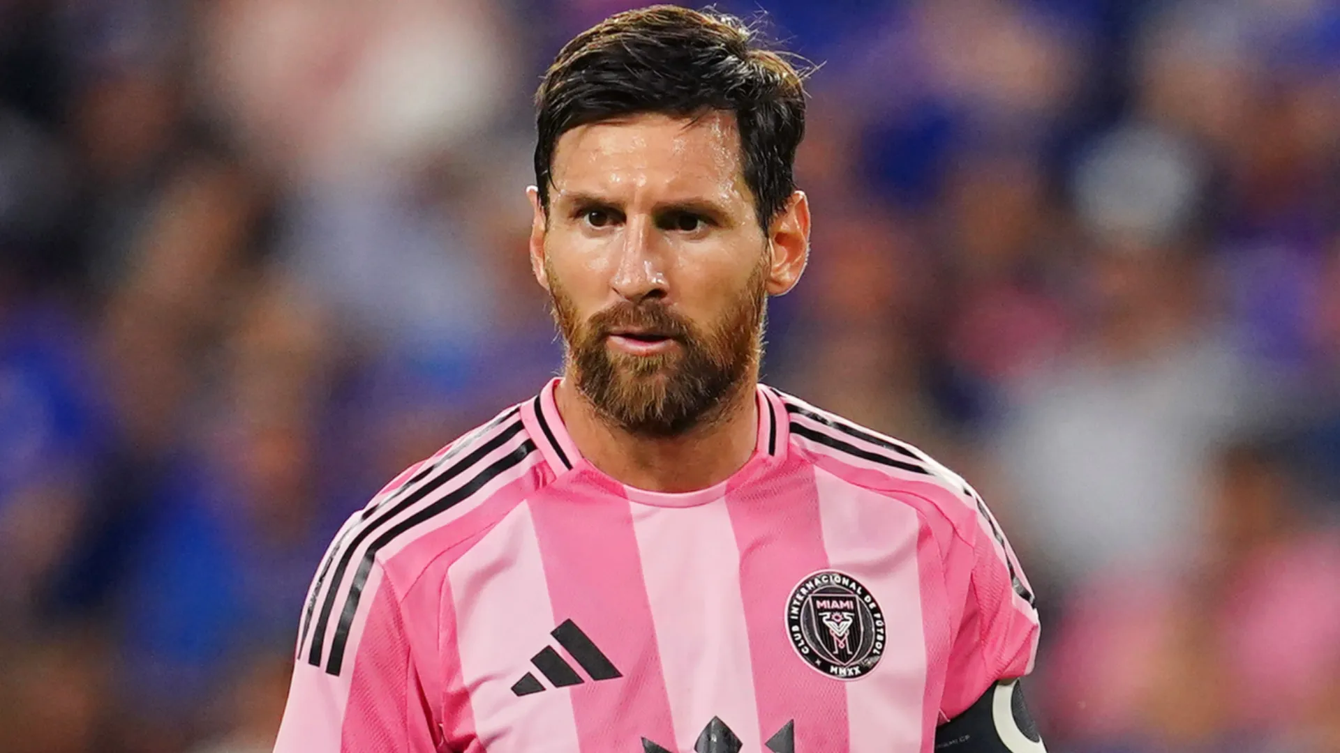 Lionel Messi playing for Inter Miami against FC Cincinnati
