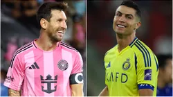 Lionel Messi of Inter Miami CF and Cristiano Ronaldo of Al Nassr.
