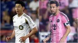 Son Heung-Min #7 of Los Angeles FC controls the ball during the MLS match between New England Revolution and Los Angeles Football Club.