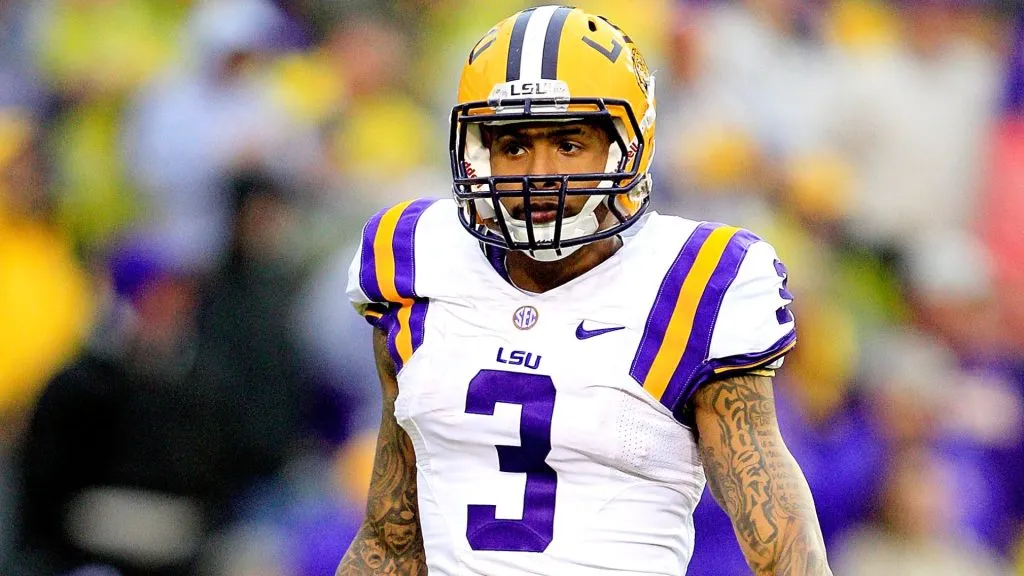 Wide receiver Odell Beckham Jr. #3 of the LSU Tigers walks on the field as his team took on the Texas A&M Aggies at Tiger Stadium on November 23, 2013. (Source: Sean Gardner/Getty Images)