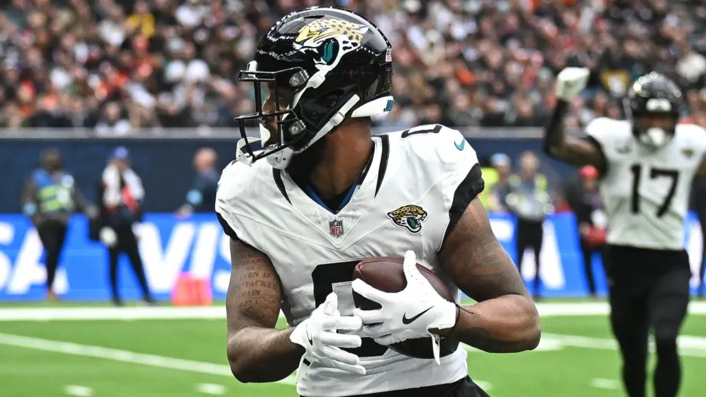 Gabe Davis playing for Jacksonville Jaguars in 2024