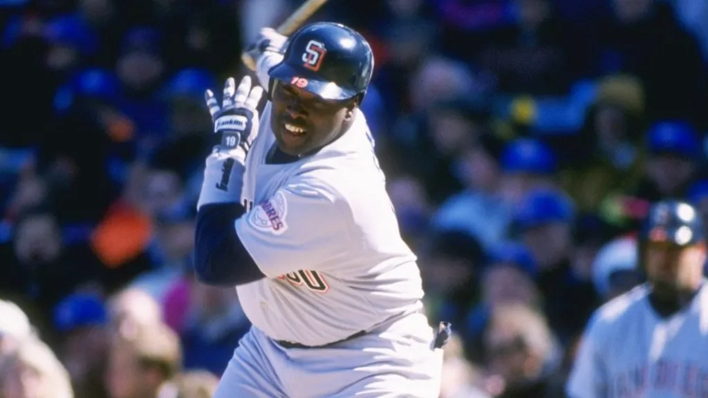 Right fielder Tony Gwynn of the San Diego Padres steps up to bat during a game against the Chicago Cubs at Wrigley Field in Chicago, Illinois. (Source: Getty Images)