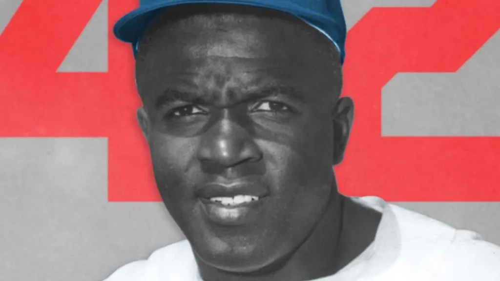 Jackie Robinson of the Los Angeles Dodgers. (Source: @TheMLBDigest)