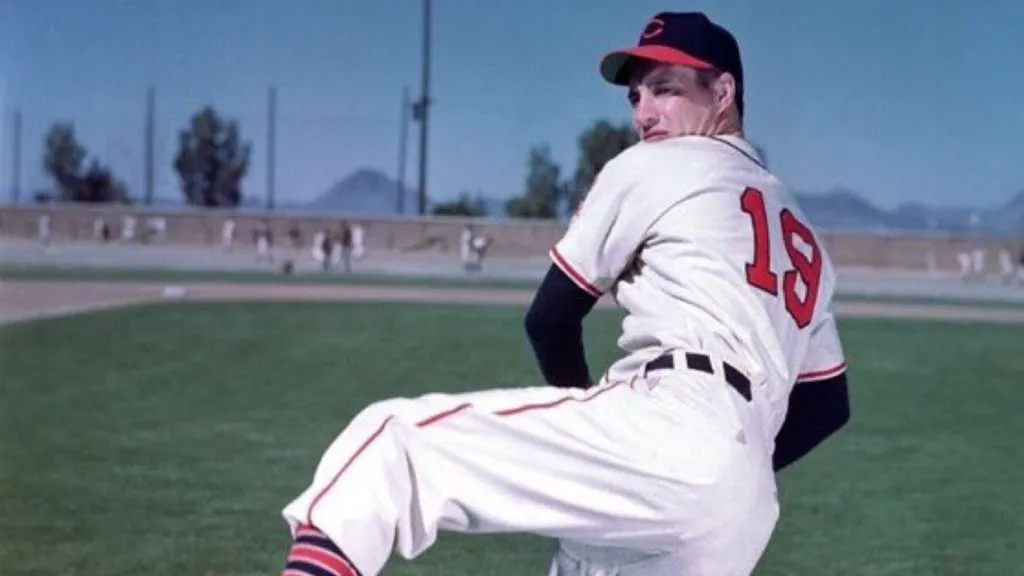 Bob Feller of the Cleveland Guardians. (Source: @OleTimeHardball)