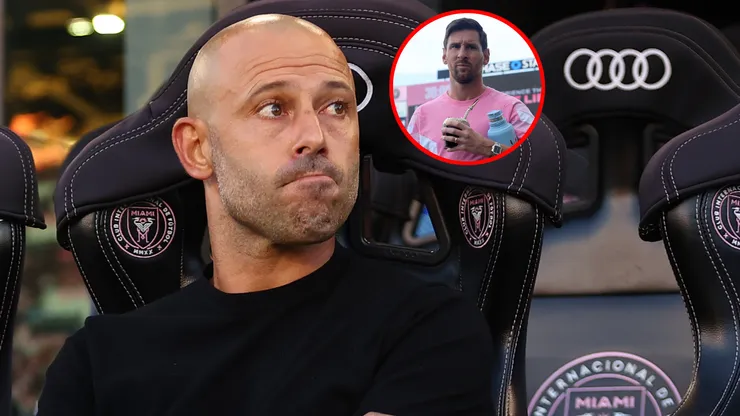 Javier Mascherano, Head Coach of Inter Miami CF and Lionel Messi #10 of Inter Miami CF.
