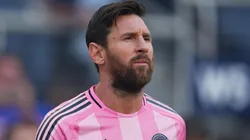 Lionel Messi #10 of Inter Miami CF reacts prior to a game.