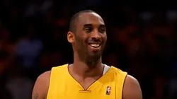 Kobe Bryant #24 of the Los Angeles Lakers smiles after the Lakers defeated the Phoenix Suns.