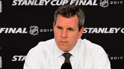 Mike Sullivan of the Pittsburgh Penguins at PPG Paints Arena in Pittsburgh, Pennsylvania.