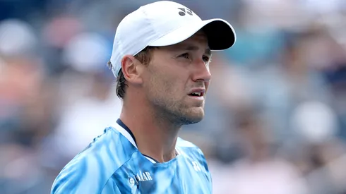 Casper Ruud of Norway plays Karen Khachanov during the National Bank Open.