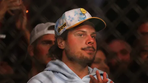 Auston Matthews at Gila River Arena on June 12, 2021 in Glendale, Arizona.