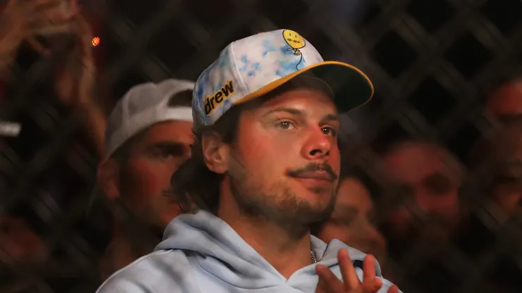 Auston Matthews at Gila River Arena on June 12, 2021 in Glendale, Arizona.
