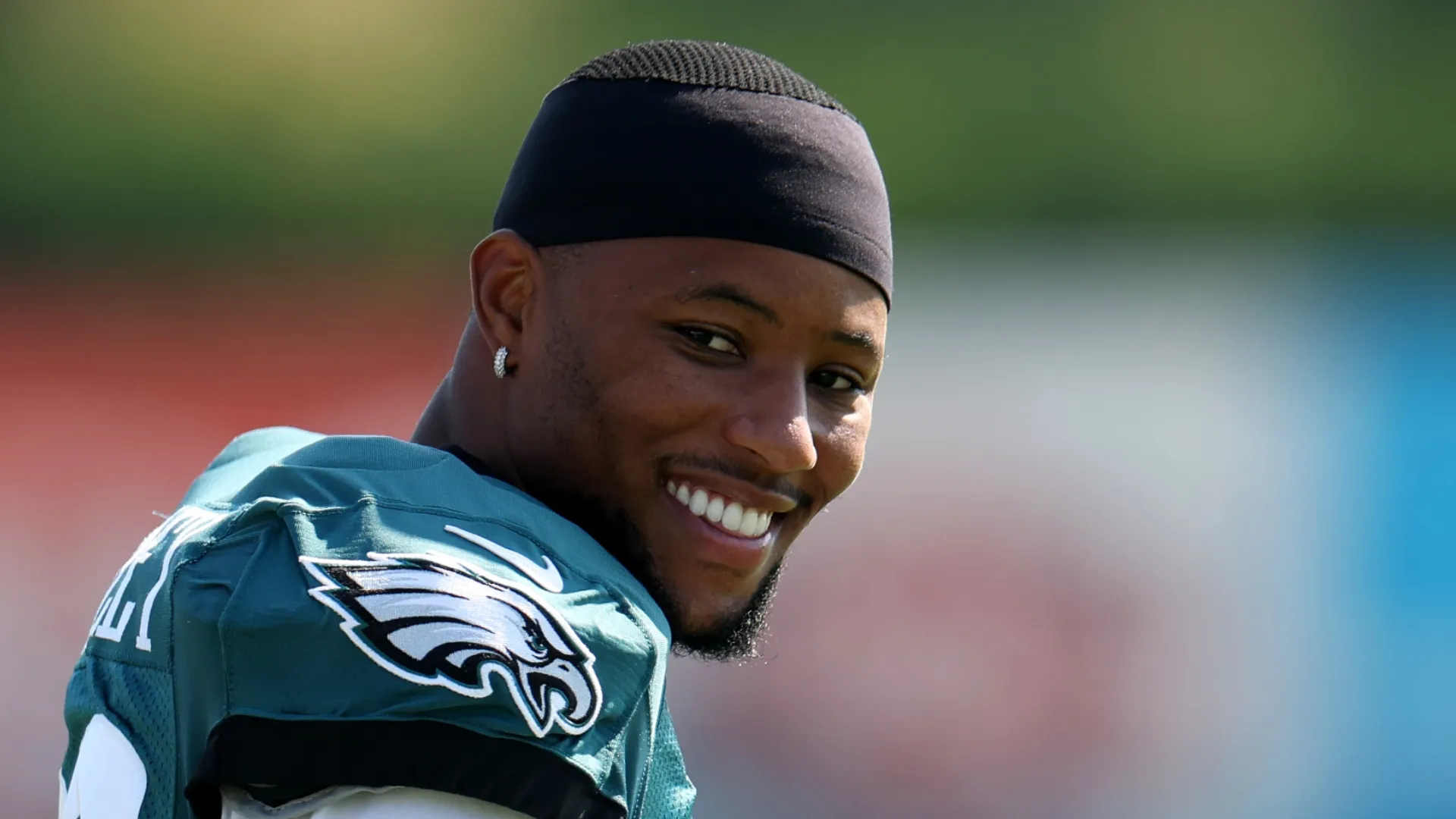 Saquon Barkley with Eagles