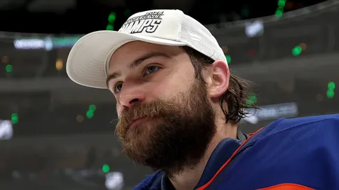 Oilers goaltender Stuart Skinner.