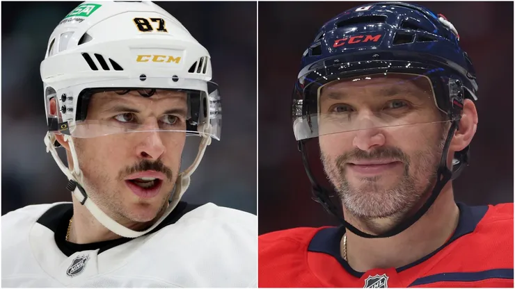 Sidney Crosby of the Penguins and Alex Ovechkin of the Capitals