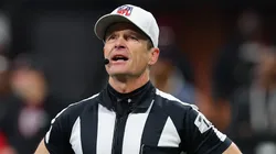 Referee Land Clark during the second quarter between the Falcons vs Panthers on January 05, 2025 in Atlanta.