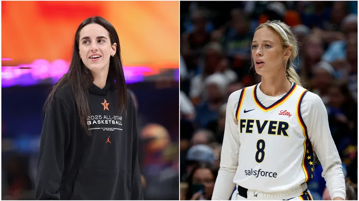 Indiana Fever guards Caitlin Clark and Sophie Cunningham