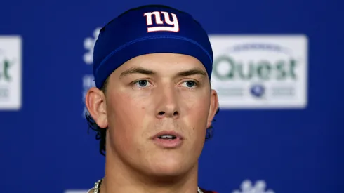 Jaxson Dart quarterback of the New York Giants
