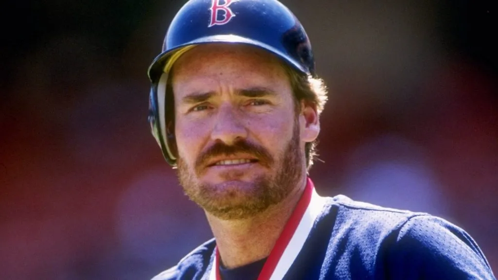 Third baseman Wade Boggs of the Boston Red Sox looks on in 1990. (Source: Otto Greule /Allsport)